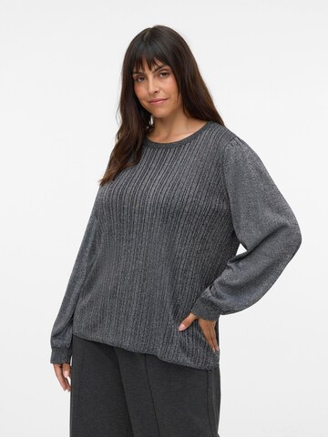 Vero Moda Curve Pullover 'VMCTalia' in Schwarz: Vorderseite