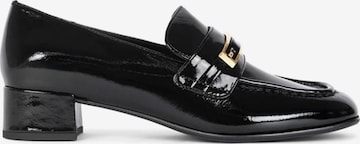Jeffrey Campbell Mokasyny 'BOOK-SMART BLACK CRINKLE PATENT' w kolorze czarny: przód