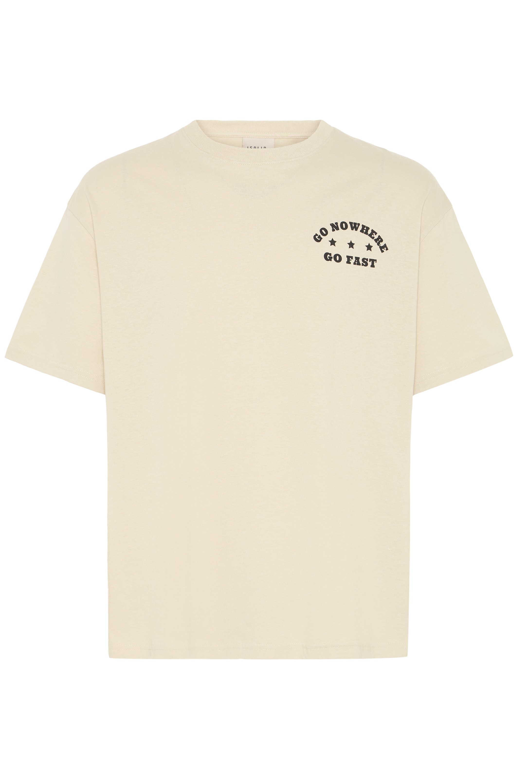 !Solid Rundhalsshirt ' SDUstance ' in Beige: Vorderseite