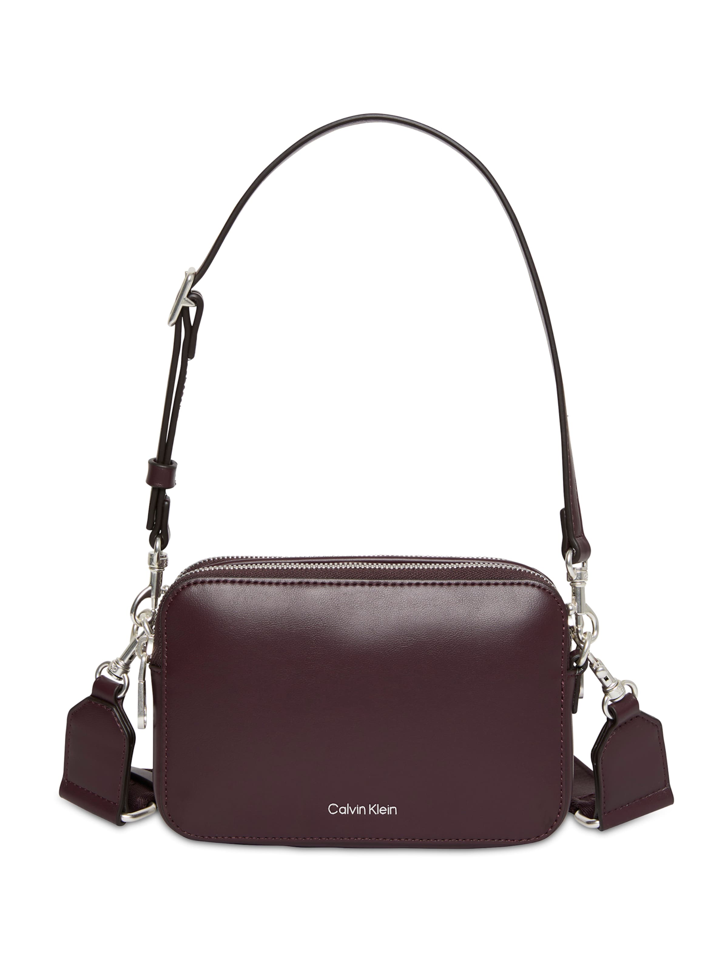 Calvin Klein Schoudertas in Rood: voorkant