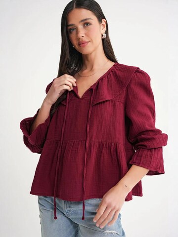 Camicia da donna di MixRay in rosso