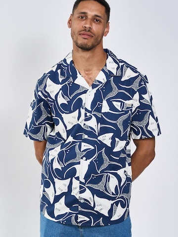 Legends Regular Fit Hemd 'Sean'‌‌‌‌‌‌‌‌ in Blau: Vorderseite