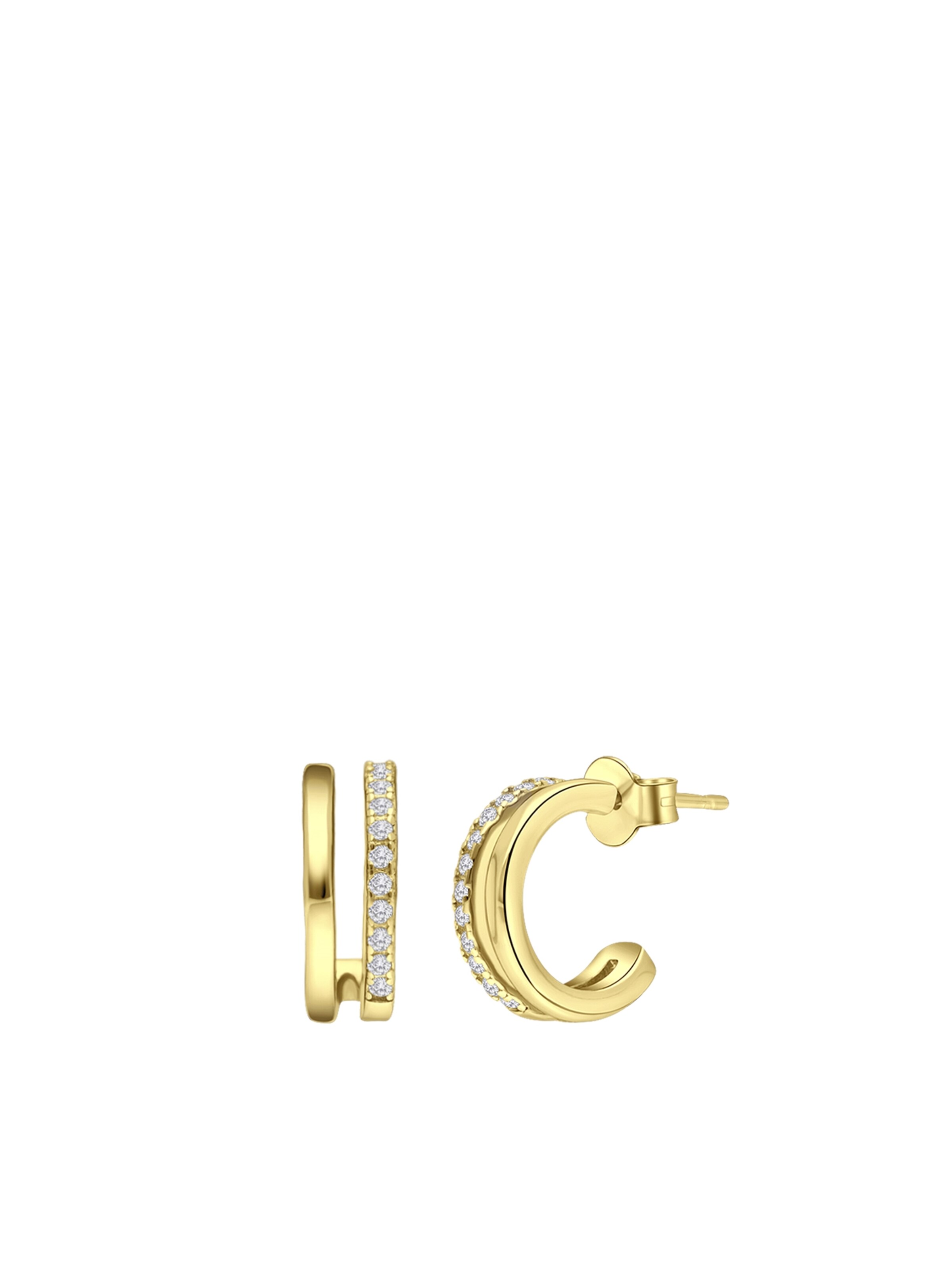 Lucardi Oorbellen in Goud: voorkant