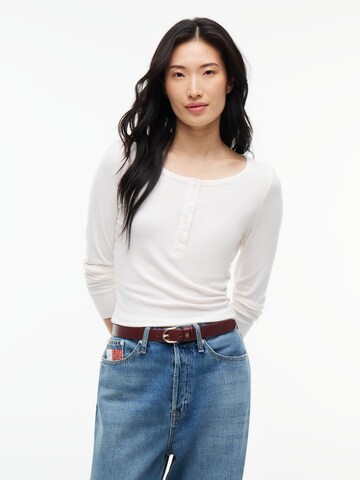 Tommy Jeans Shirt in Wit: voorkant