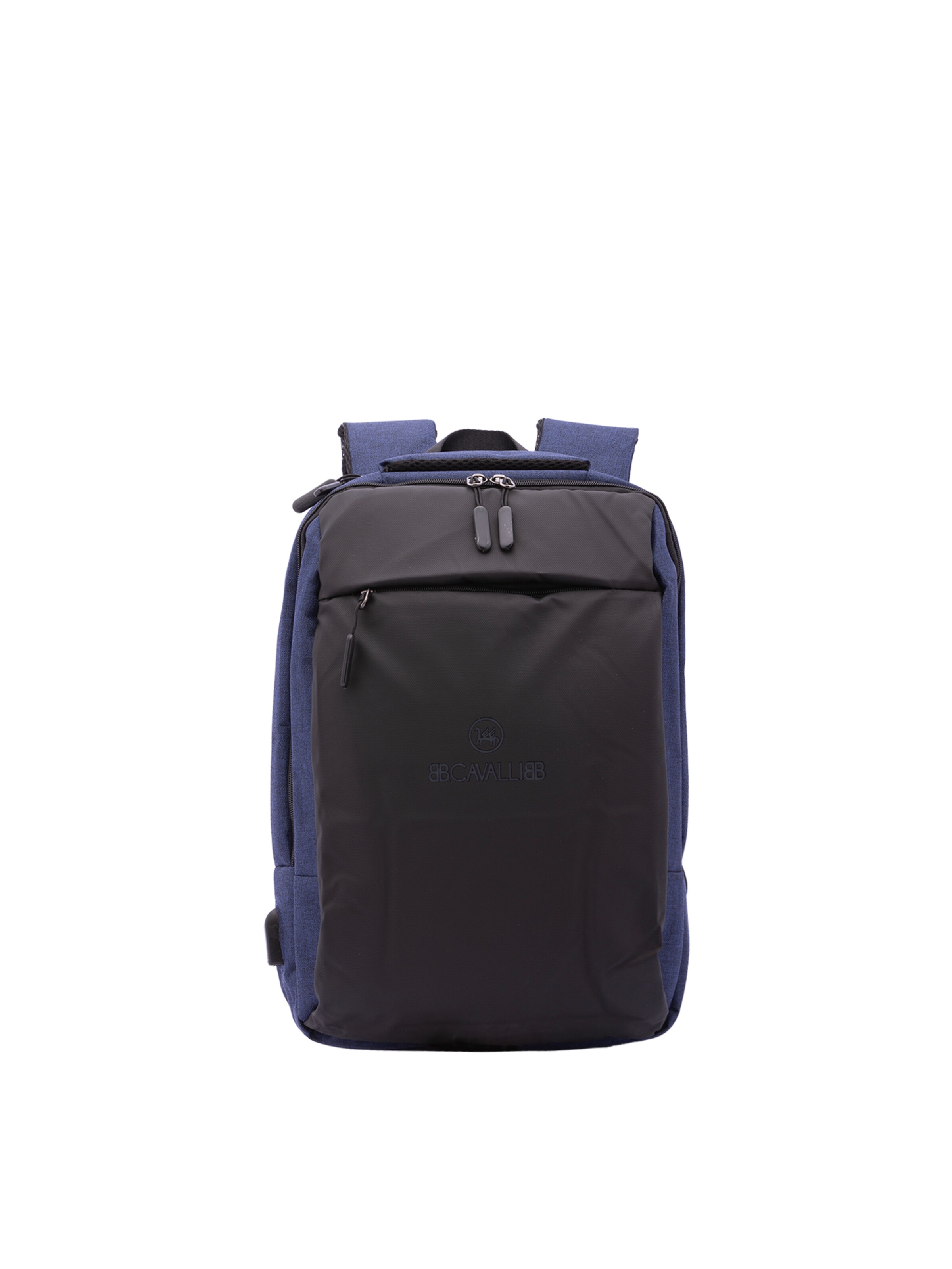 Zaino 'Zaino B Cavalli Poliestere Chiusura Zip Tasche Esterne 40x28x15 cm' di B. Cavalli in blu: frontale