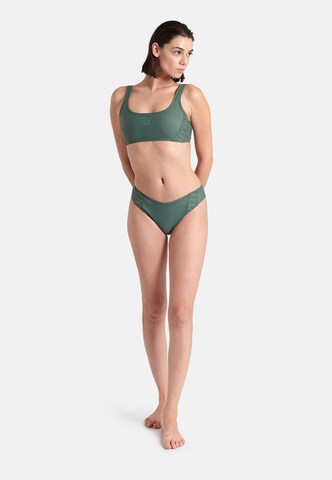 ARENABustier Bikini 'Team Stripe' - zelena boja
