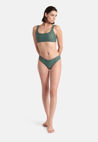 ARENA - Bustier Bikini 'Team Stripe' en verde