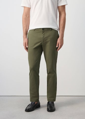 MANGO MAN Slim fit Chino Pants 'Prato' in Green