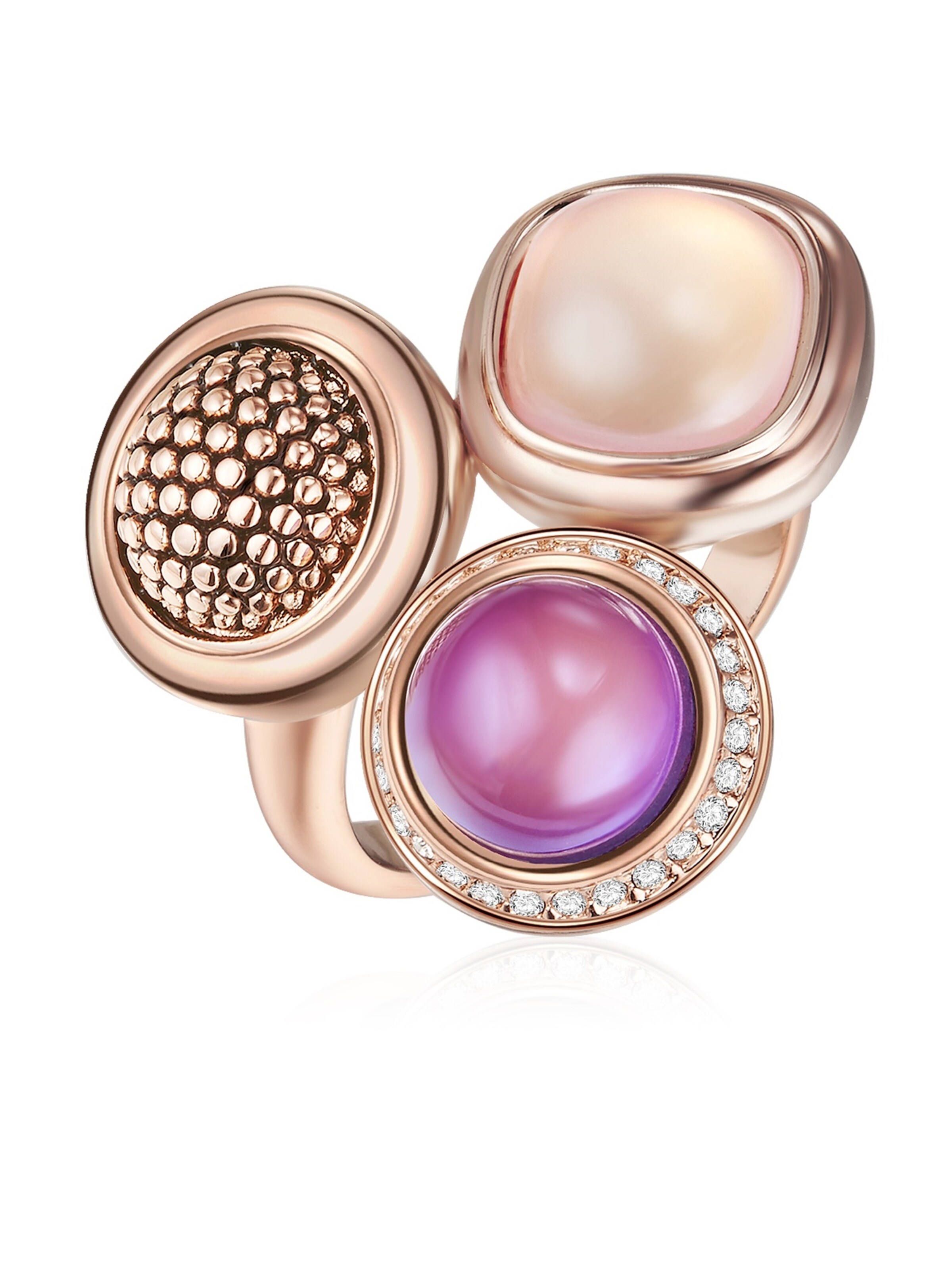 Lulu & Jane Ring in Gold: front