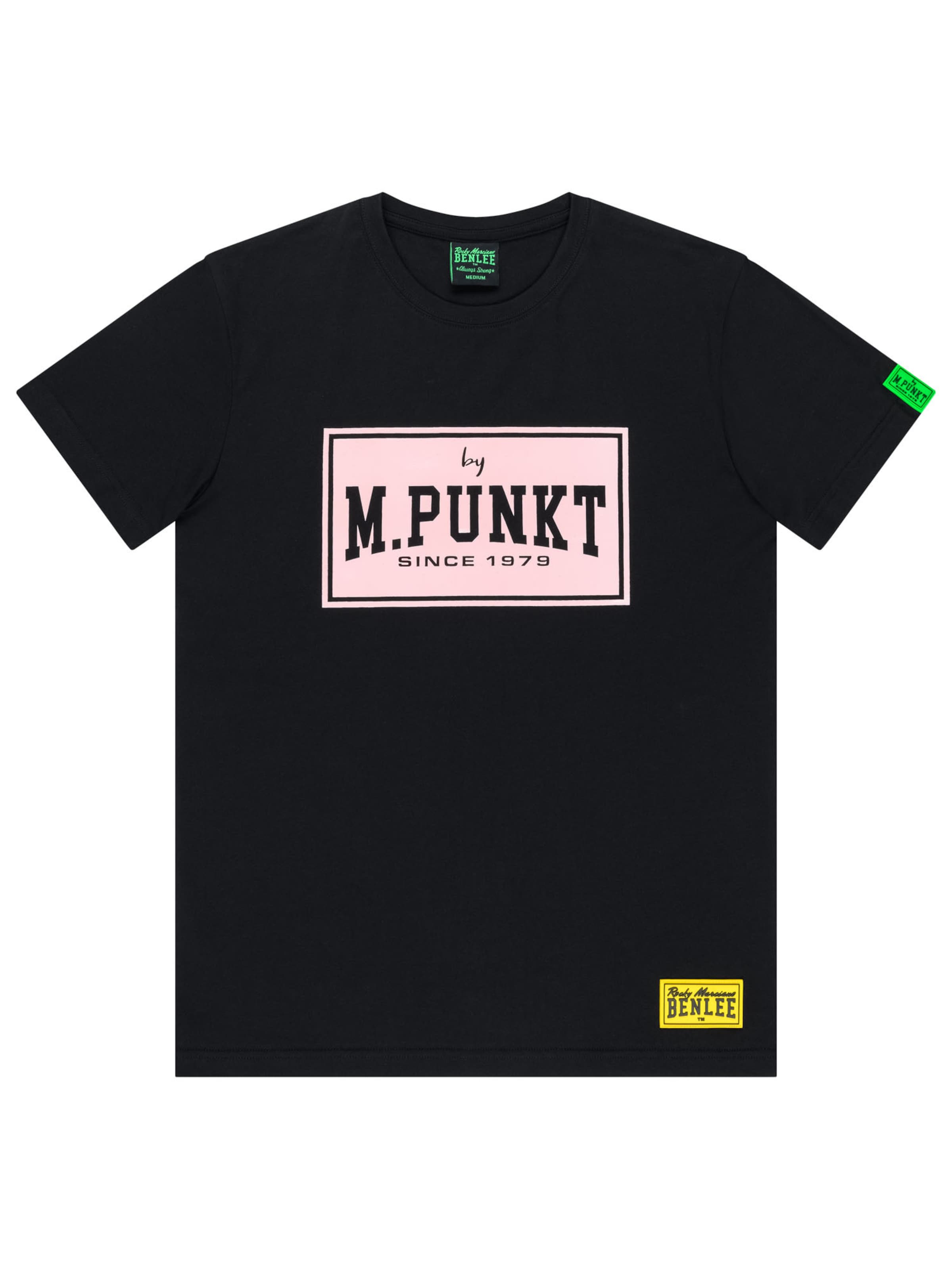Tricou 'Mpunkt 03' de la Benlee pe negru: față