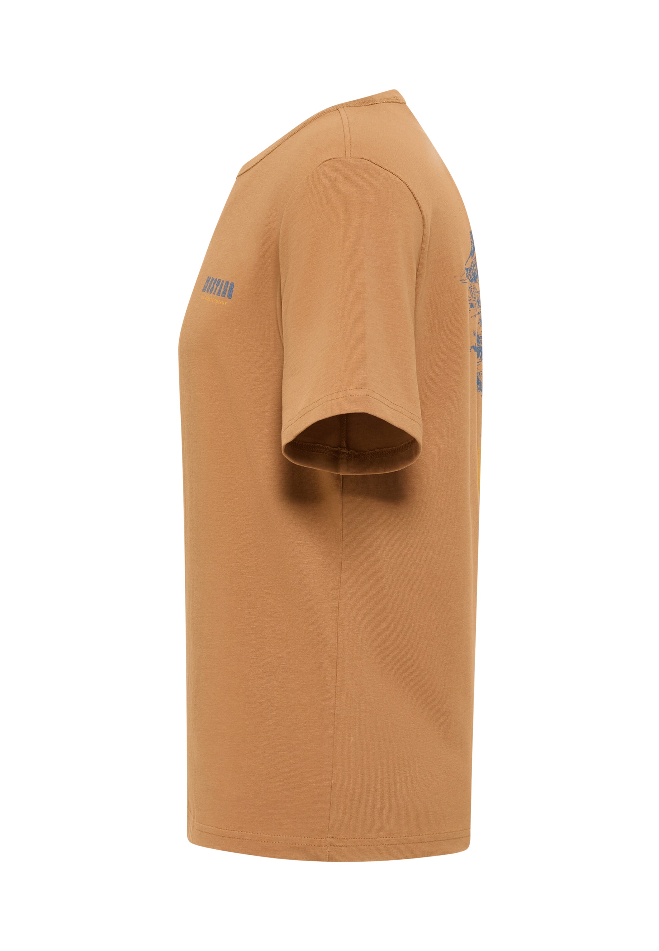 MUSTANG T-Shirt 'Style Austin' in Braun