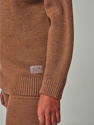 YOU LOOK PERFECT Hausanzug 'LOUNGEWEAR SET - Eve & Bailey' in Braun