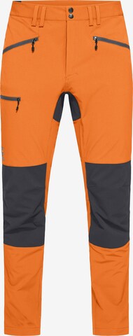 Haglöfs Slim fit Outdoor Pants 'Mid Slim' in Orange: front