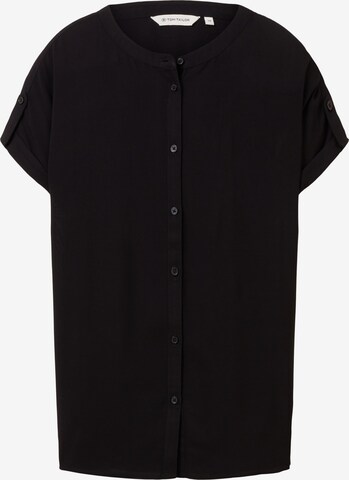 TOM TAILOR Bluse in Schwarz: predná strana