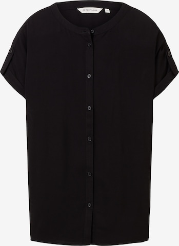 TOM TAILOR - Blusa en negro: frente