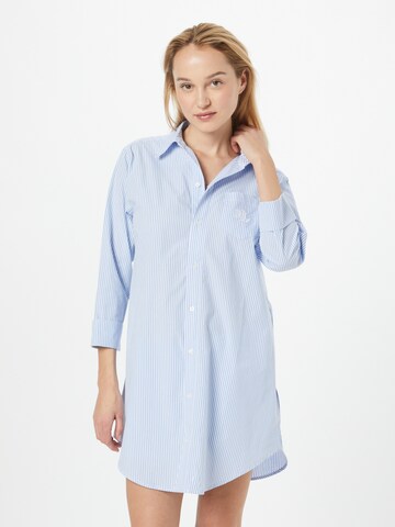 Chemise de nuit Lauren Ralph Lauren en bleu : devant