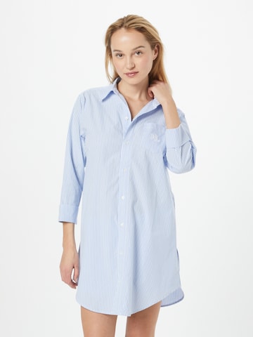 Chemise de nuit Lauren Ralph Lauren en bleu : devant
