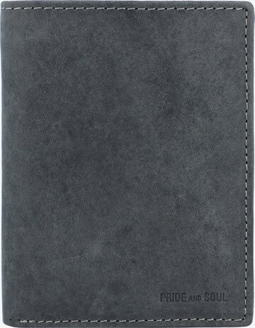 Pride and Soul Wallet in Grey: front