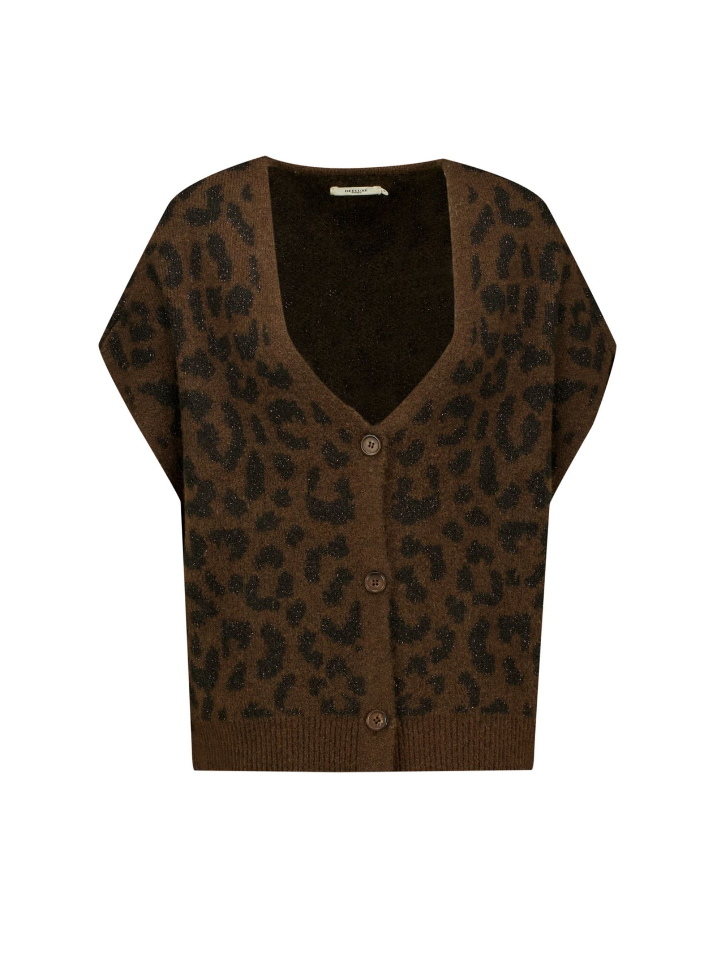 Veste mi-saison Deeluxe en marron : devant