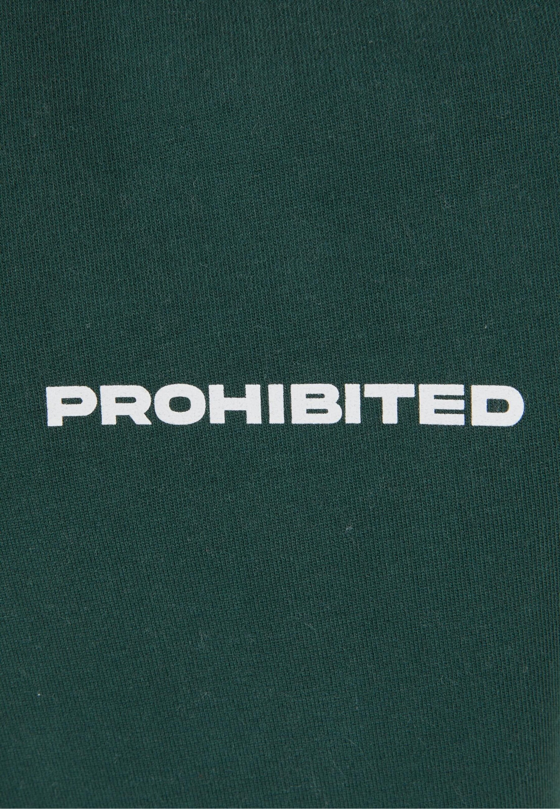 T-Shirt Prohibited en vert