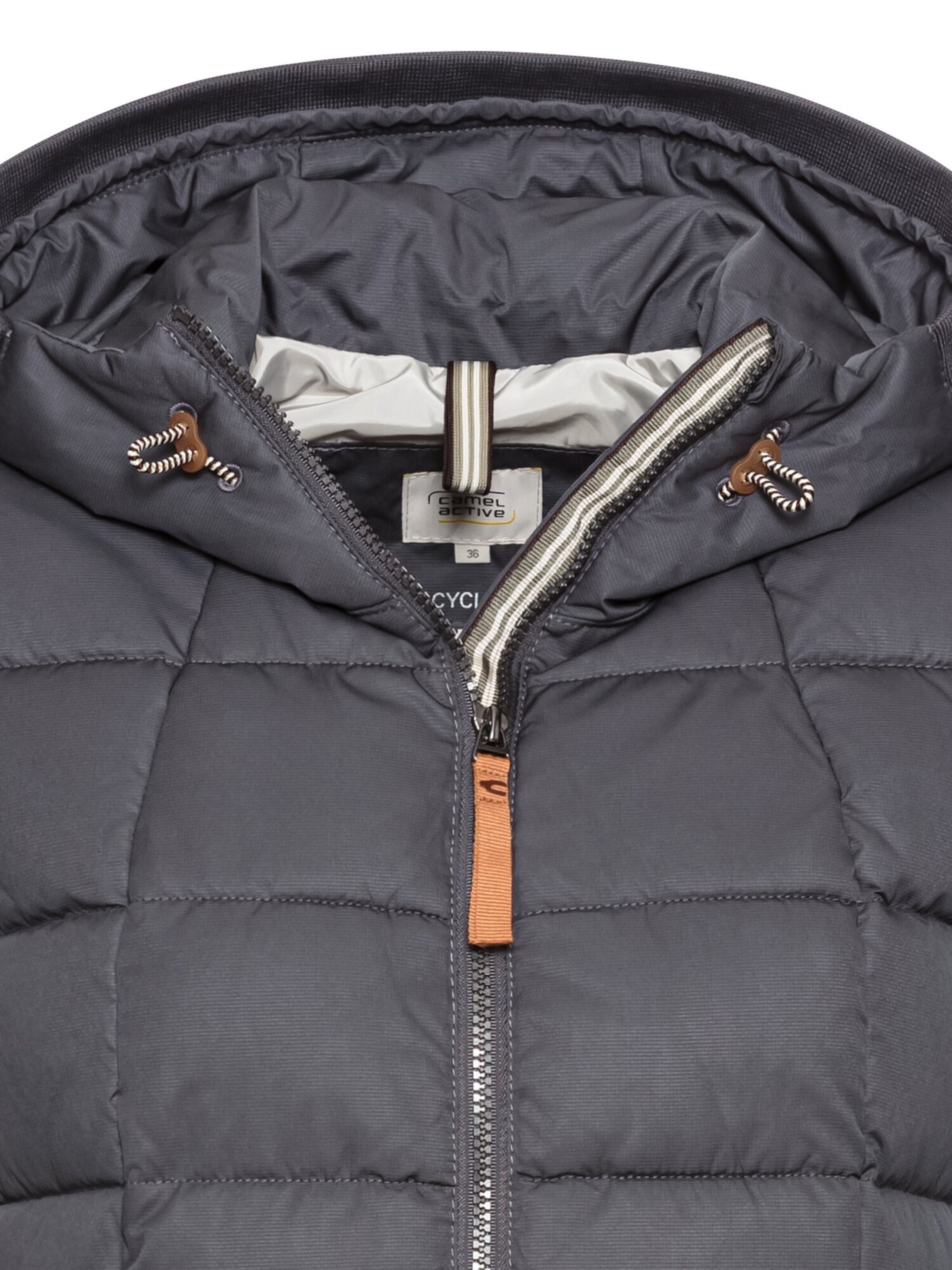 CAMEL ACTIVE Lange Weste mit Kapuze in Blau