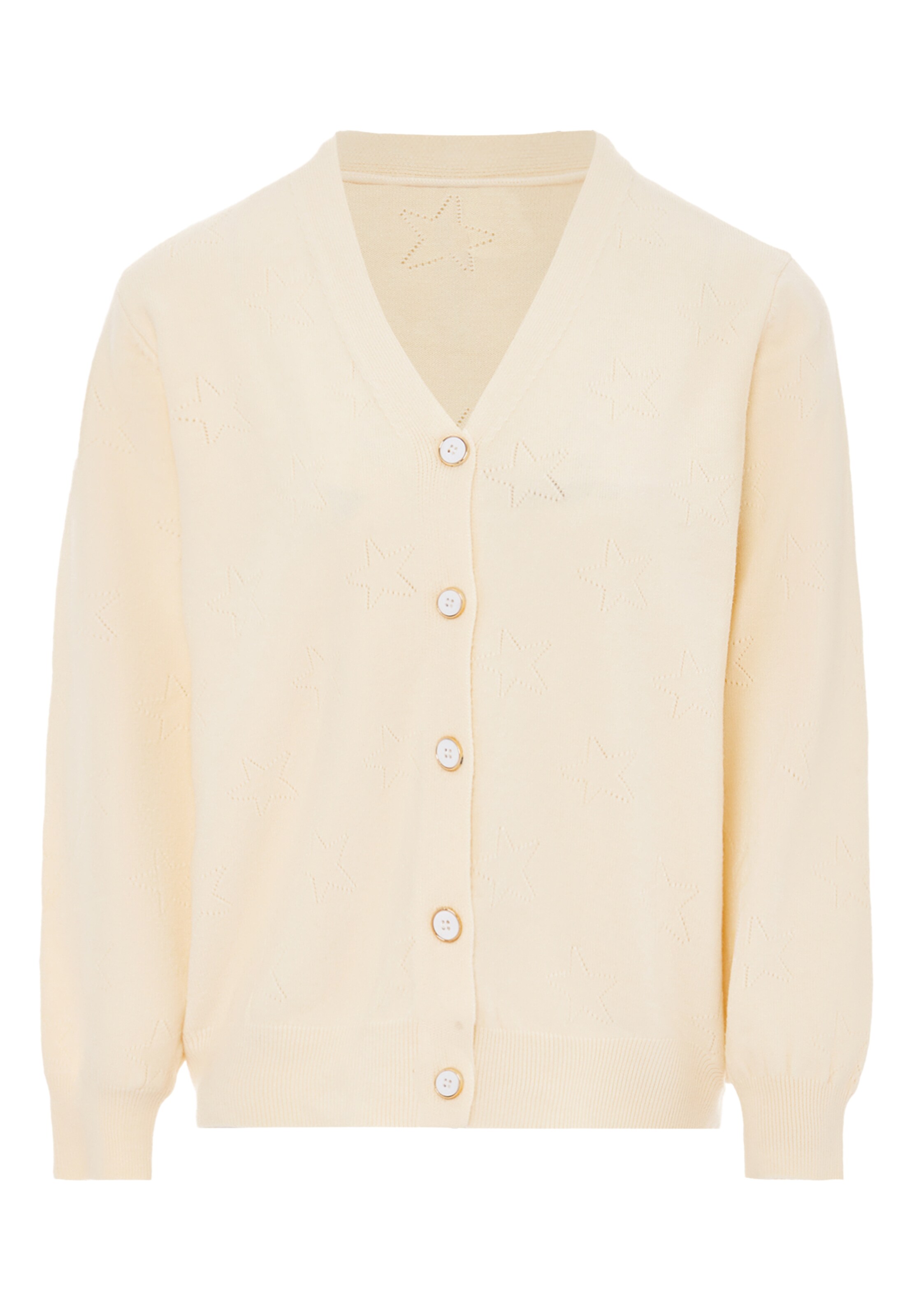 aleva - Casaco de malha em branco: frente