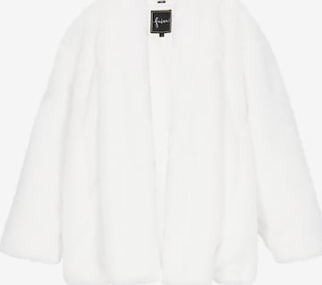 Giacca invernale 'Fashion Look' di faina in bianco: frontale