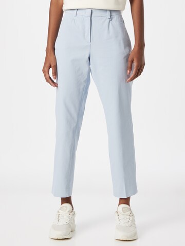 MORE & MORE Regular Pleated Pants 'Hedy' in Blue: front