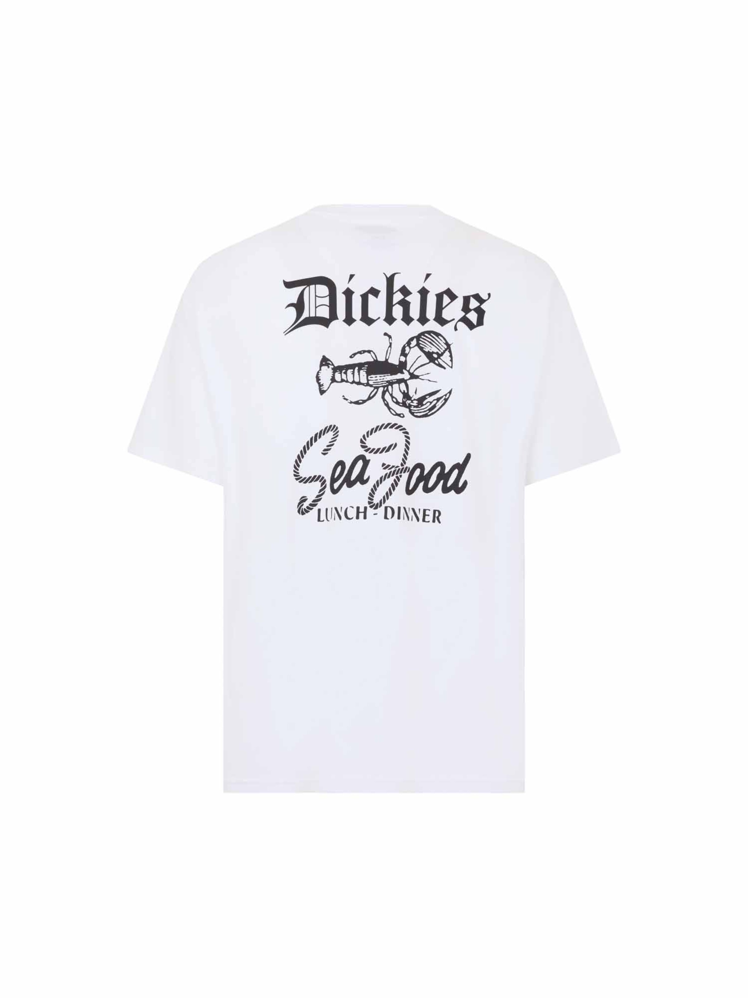 DICKIES Μπλουζάκι 'Diner' σε λευκό