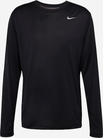 T-Shirt fonctionnel NIKE en noir : devant