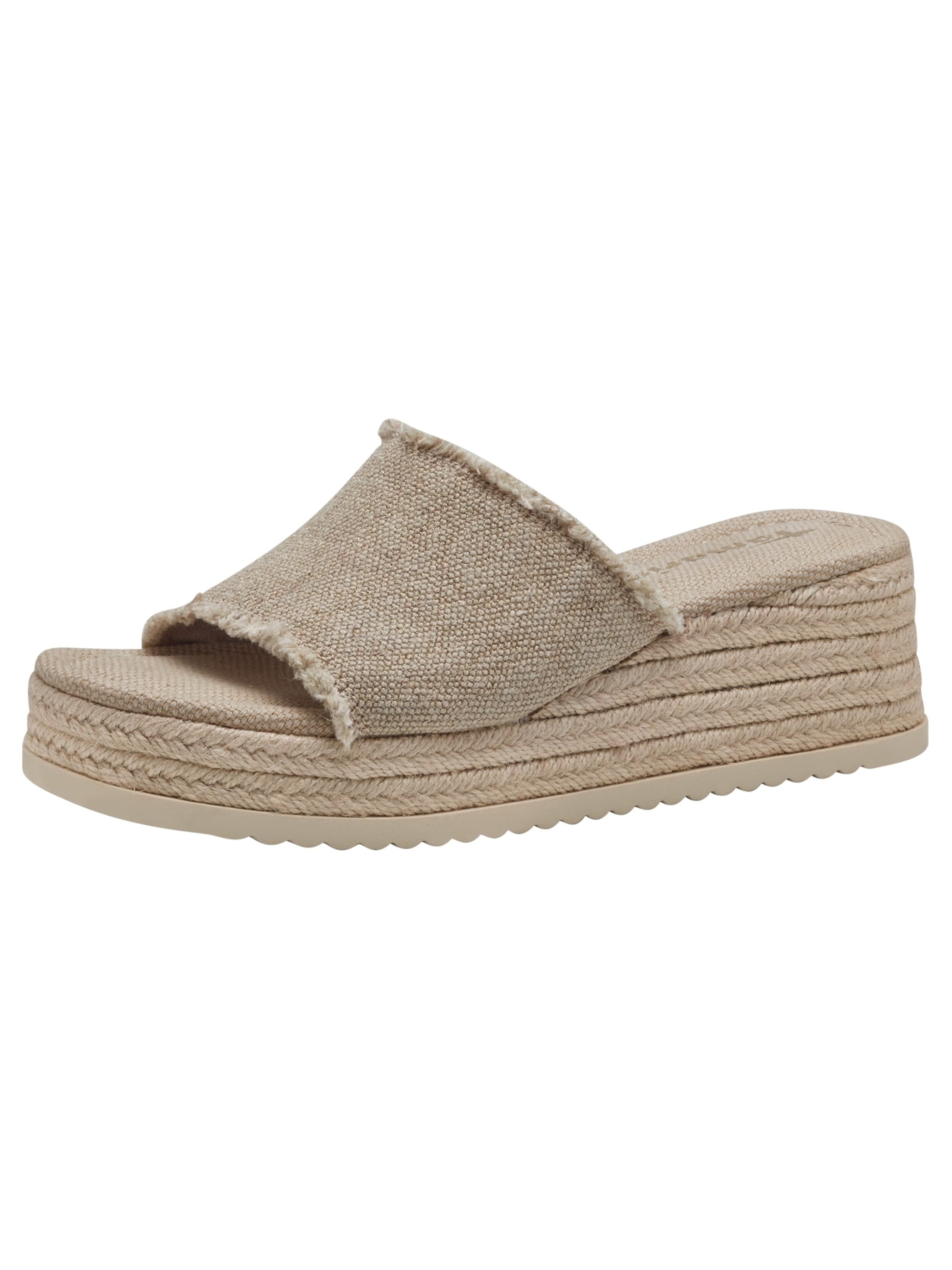 Tamaris Huisschoenen in Beige: voorkant