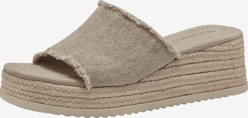 Tamaris Slippers in Beige: front