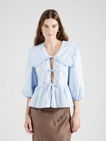 Monki Blouse in Blue: front