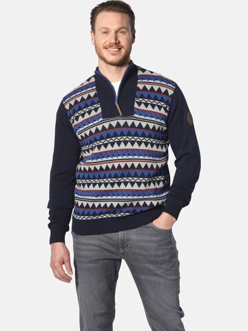 Jan Vanderstorm Pullover 'Erikvald' in Blau: Vorderseite