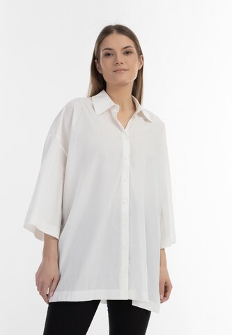 RISA Blouse in Wit: voorkant