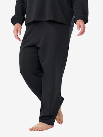 ZizziLoosefit Hlače 'MALISA' - crna boja: prednji dio