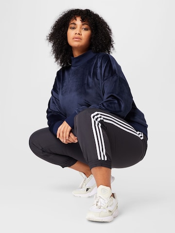 ADIDAS SPORTSWEAR Sports sweatshirt 'Holidayz Cozy Velour ' in Blue