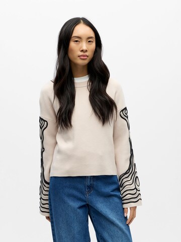 OBJECT Pullover 'OBJReynard' i beige: forside