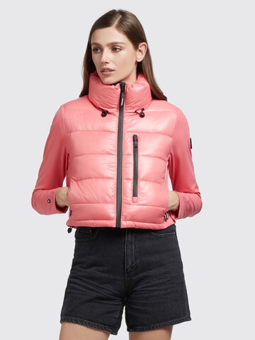 khujo Between-Season Jacket 'Avila' in Pink: front