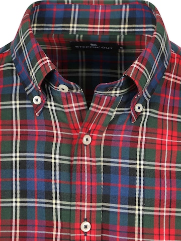 Steppin' out Slim fit Overhemd in Rood