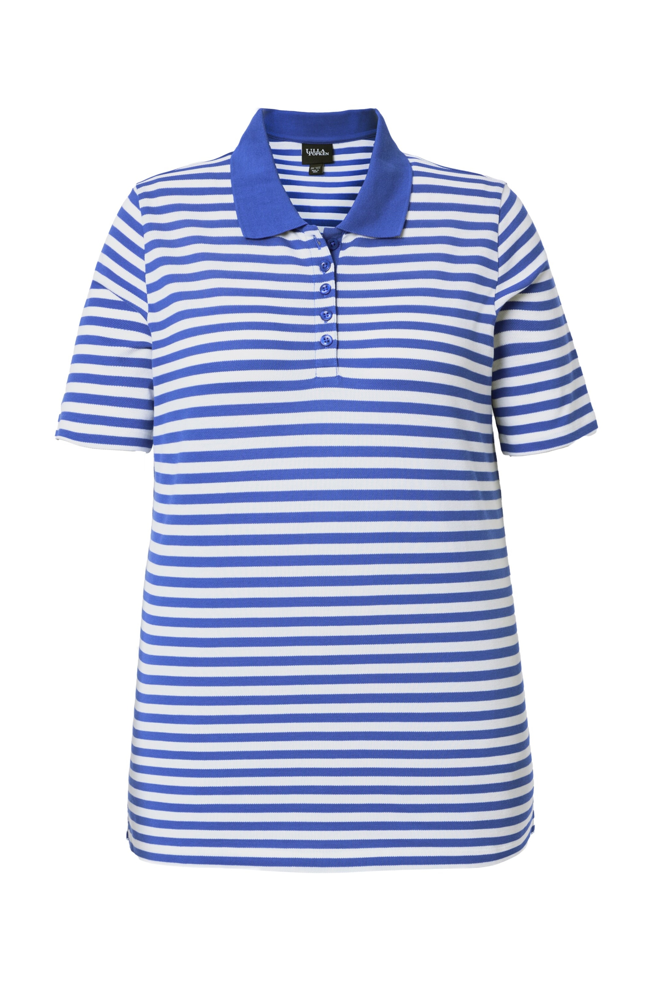 Ulla Popken Poloshirt in Blau: Vorderseite