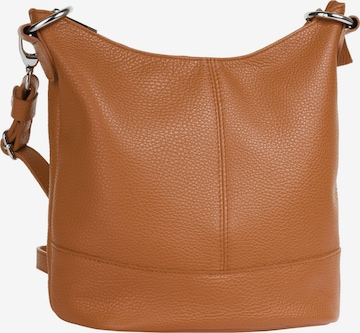 Sac à bandoulière Cluty en marron : devant