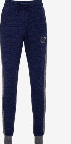 CIPO & BAXX Tapered Pants in Blue: front