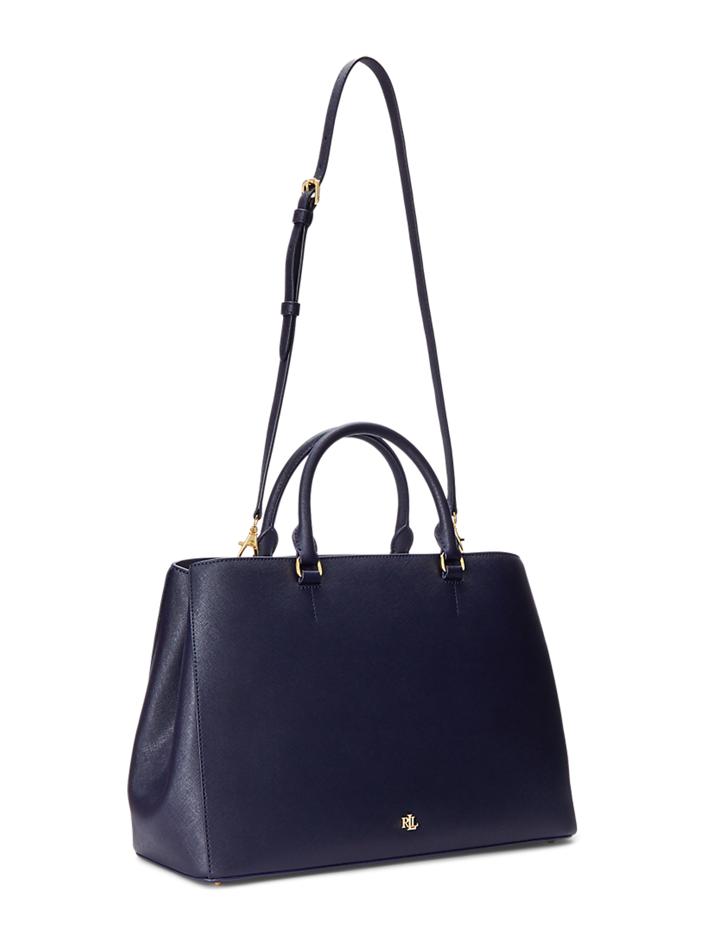 Lauren Ralph Lauren Ročna torbica 'Hanna' | modra barva: sprednja stran