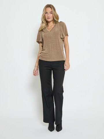 DESIRES Blouse 'Bob Flounce' in Bruin