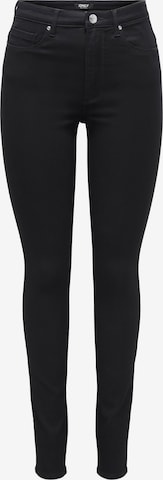 juoda ONLY Siauras Džinsai 'ONLRAY': priekis