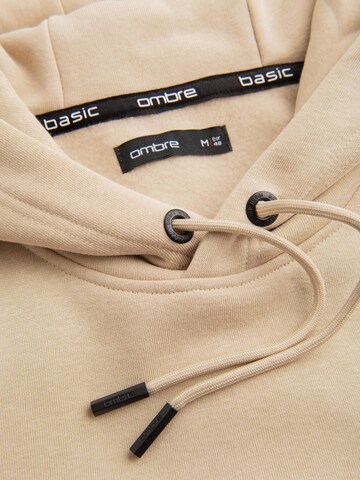 Ombre Sweatshirt 'OM-SSBN-0161' in Beige