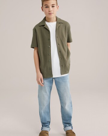 WE Fashion Regular fit Button up shirt in Green