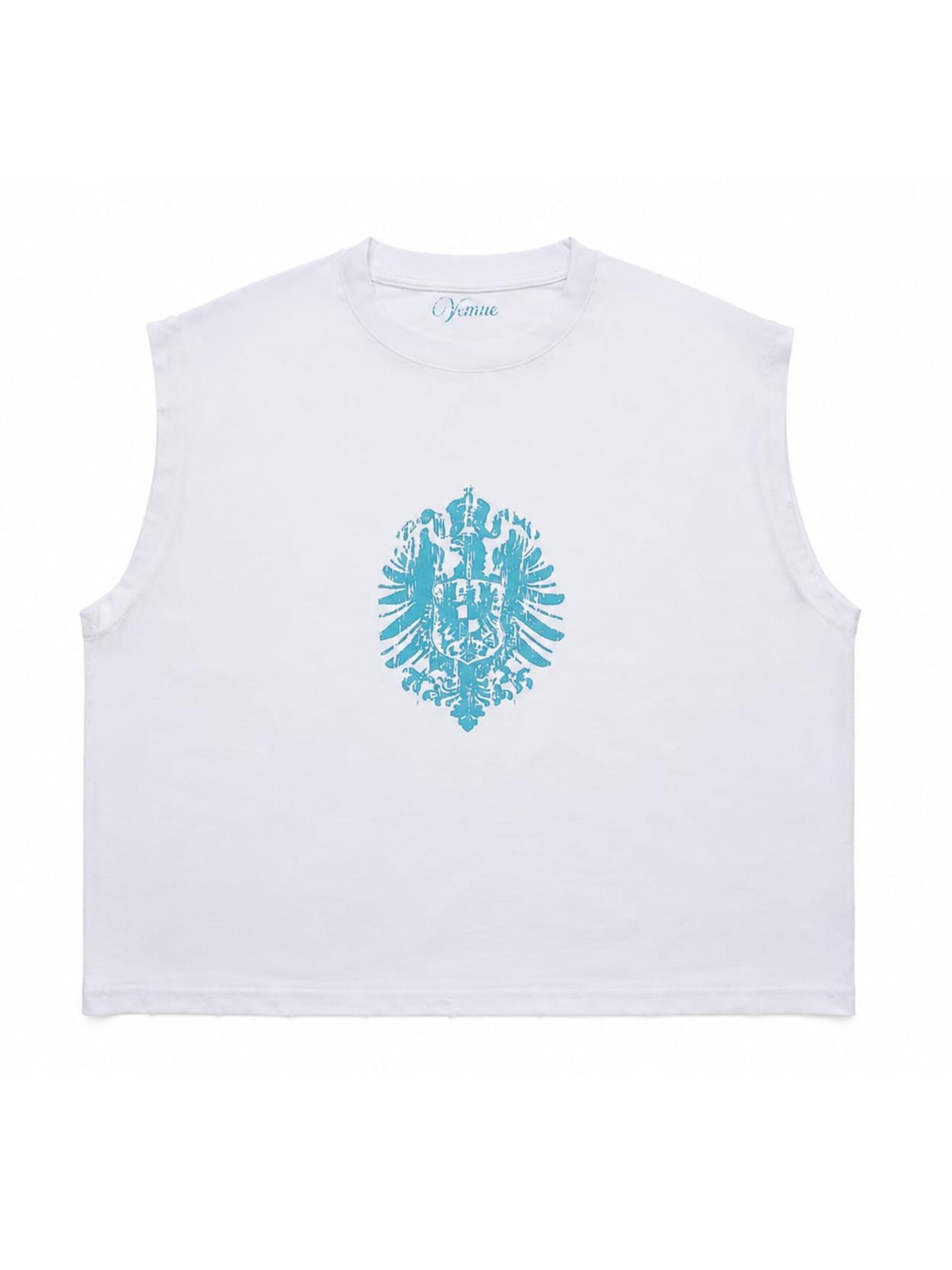 Vemue Shirt 'Eagle Sleeveless Tee White' in White: front