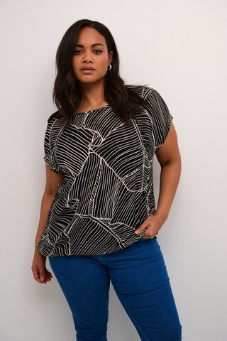 Camicia da donna 'Ami' di KAFFE CURVE in nero